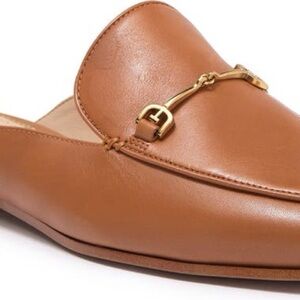 Sam Edelman Brown Leather Loafers with Gold Accent